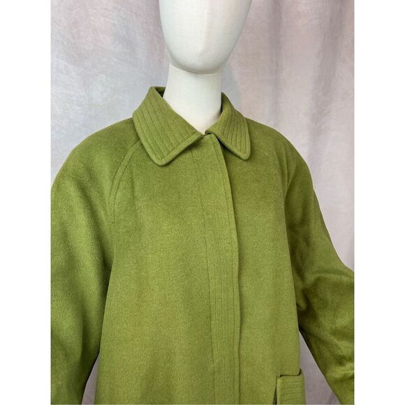 Vintage 1990s Plus Size Oscar de La Renta Wool Blend Overcoat - Picture 4 of 13